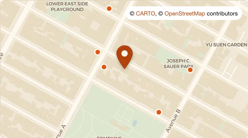 Map: 11th Street Bar at 510 E 11th Street, East Village