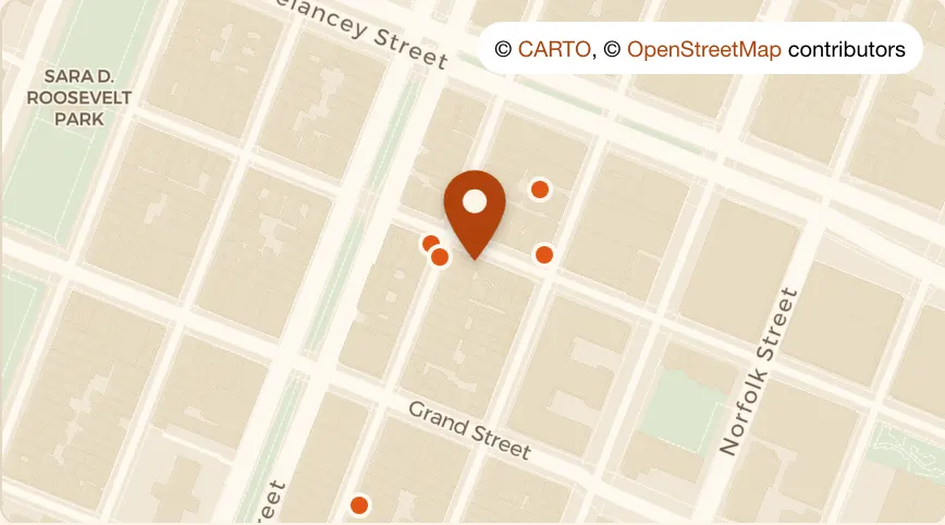 Map: Barrio Chino at 253 Broome Street, Lower East Side