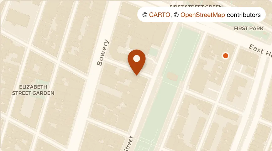 Map: Bonnie Vee at 17 Stanton Street, Lower East Side