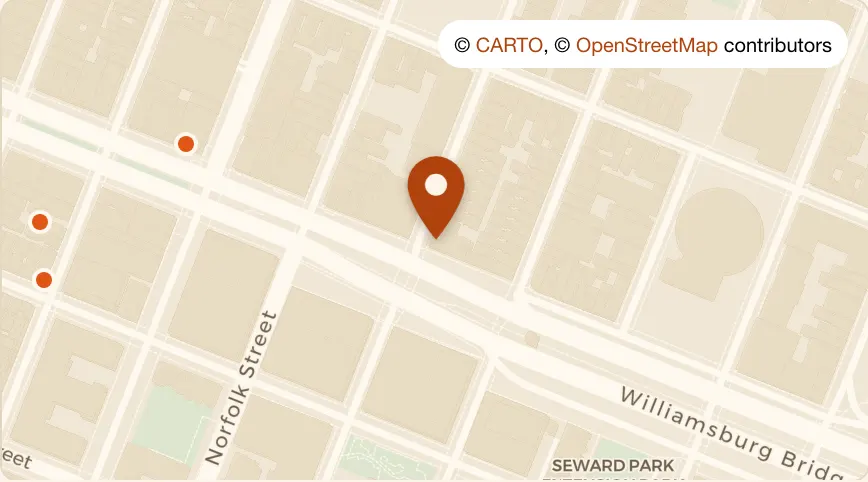 Map: Cantina Sundown at 150 Delancey St, Lower East Side
