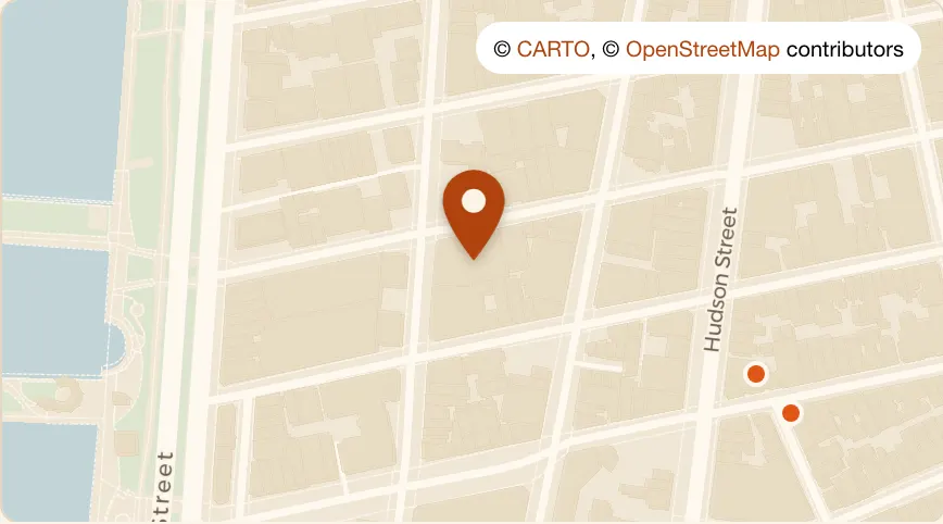 Map: Casa La Femme at 140 Charles St, West Village