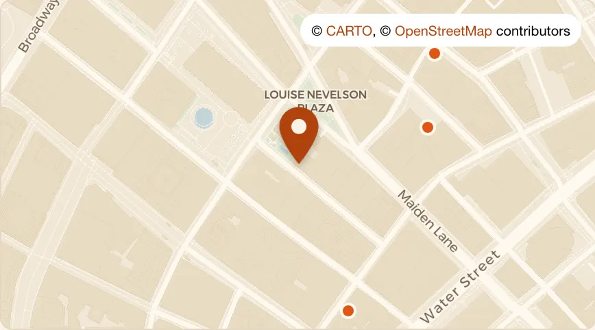 Map: Cedar Local at 25 Cedar St, Financial District