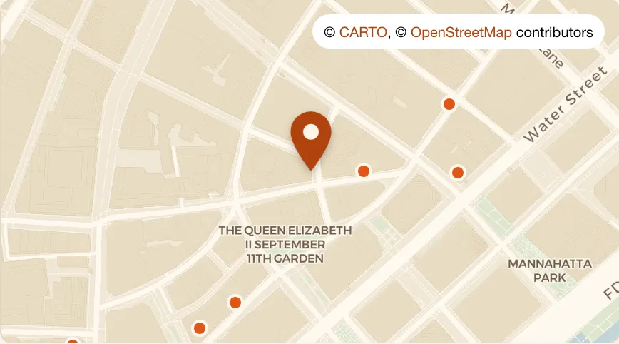 Map: Conwell Coffee & Cocktail Hall at 6 Hanover St, Financial District