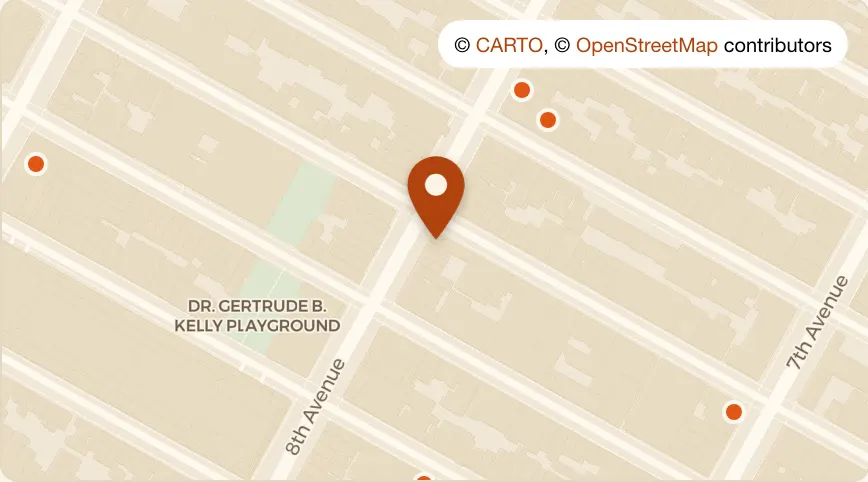 Map: Da Andrea Chelsea at 160 8th Ave, Chelsea