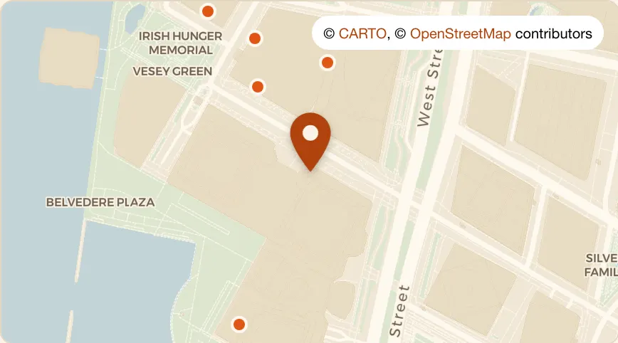 Map: Del Frisco's Grille at 250 Vesey St, Battery Park City