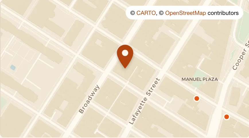 Map: Great Jones Distilling Co at 686 Broadway, NoHo