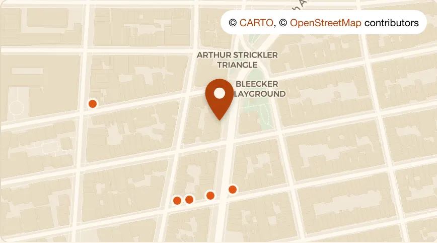 Map: Hudson Hound at 575 Hudson St, West Village
