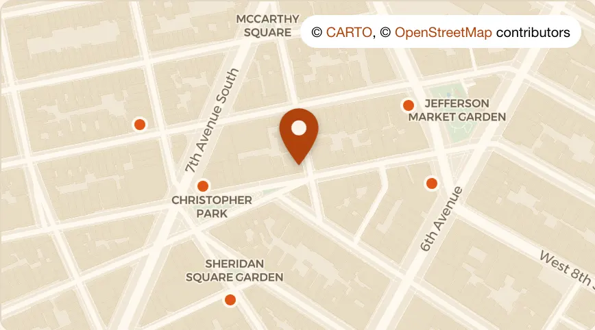 Map: Jeffrey's Grocery at 172 Waverly Pl, West Village
