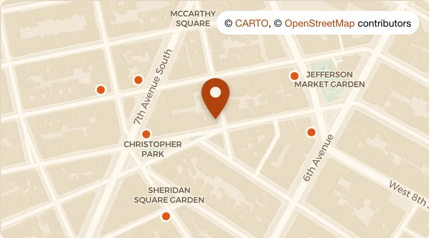 Map: Jeffrey's Grocery at 172 Waverly Pl, West Village