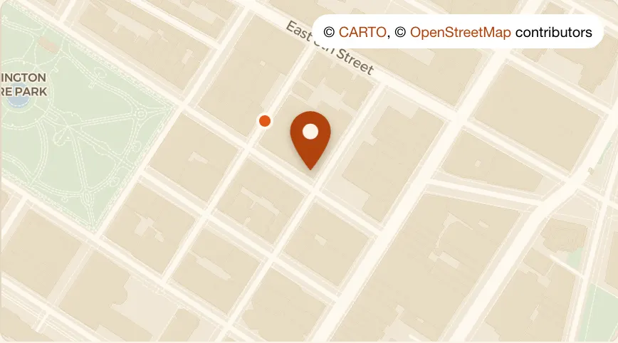 Map: Josie Woods Pub at 11 Waverly Pl, Greenwich Village