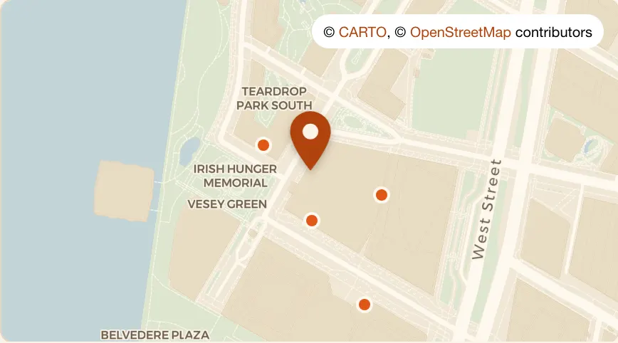Map: Leonessa at 102 N End Ave, Battery Park City