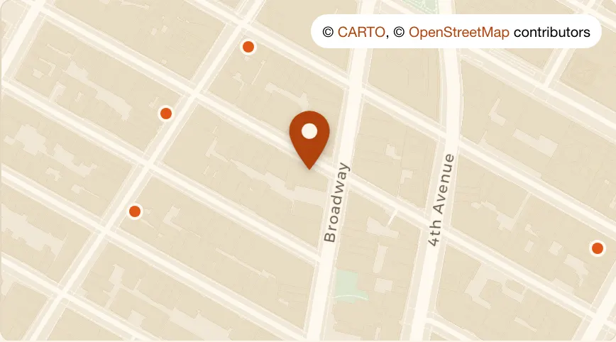 Map: Leon's at 48 East 12th Street, East Village