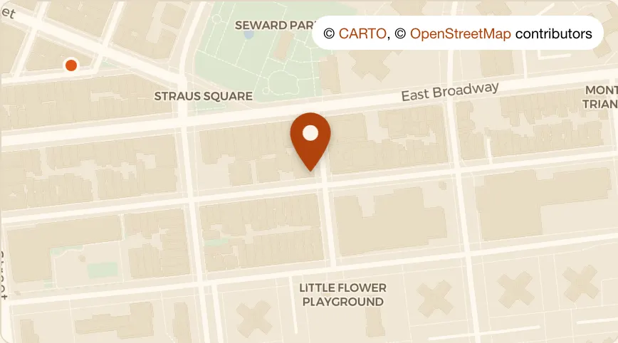 Map: Les Enfants de Bohème at 177 Henry Street, Lower East Side