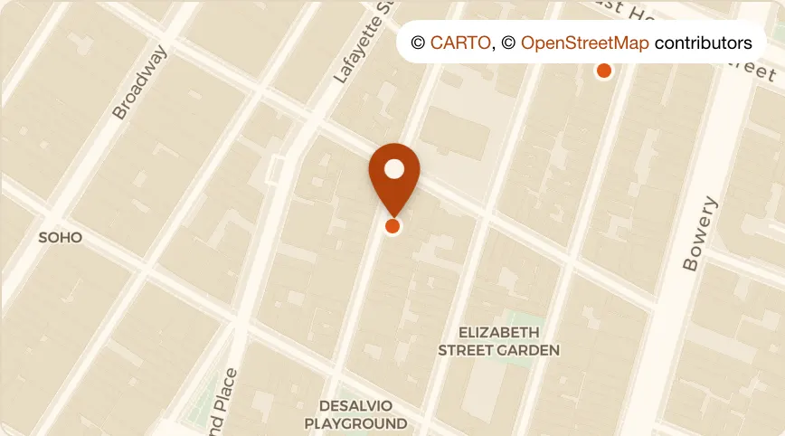 Map: Local 92 at 244 Mulberry St, Nolita
