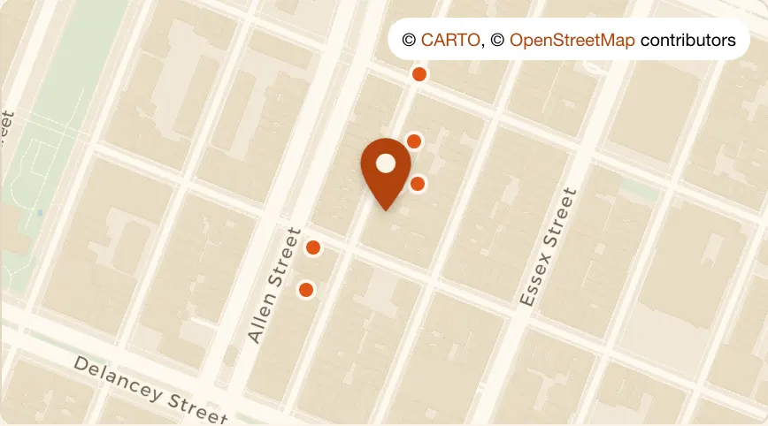 Map: Mary's at 146 Orchard St, Lower East Side