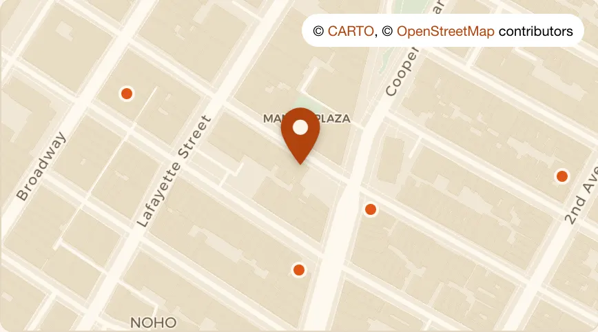 Map: Misirizzi at 36 E 4th St, NoHo