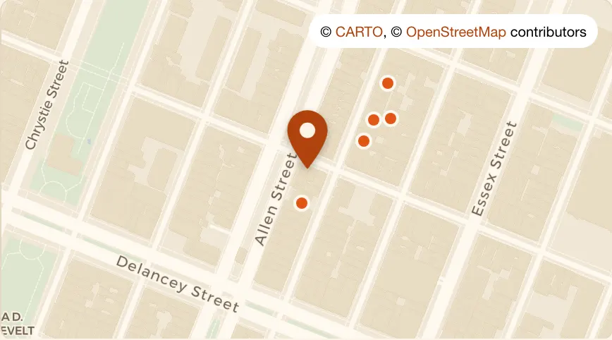 Map: Ms. Alice at 79 Rivington St, Lower East Side