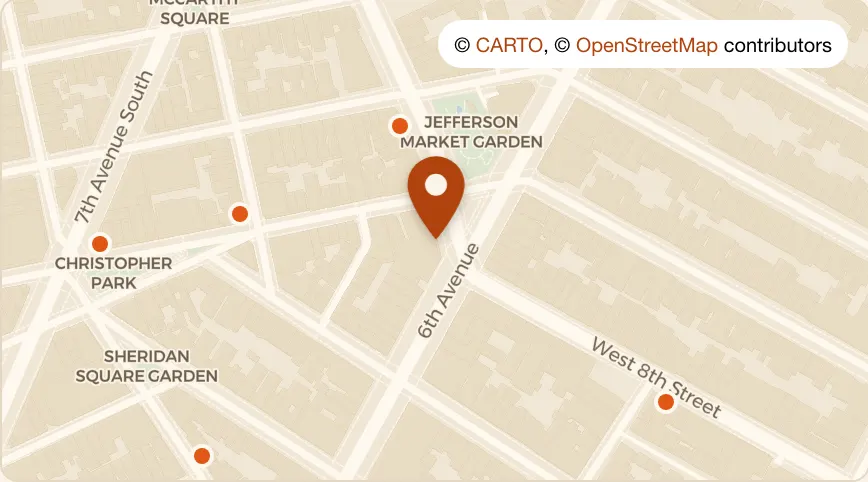 Map: Olio e Più - West Village at 3 Greenwich Avenue, West Village