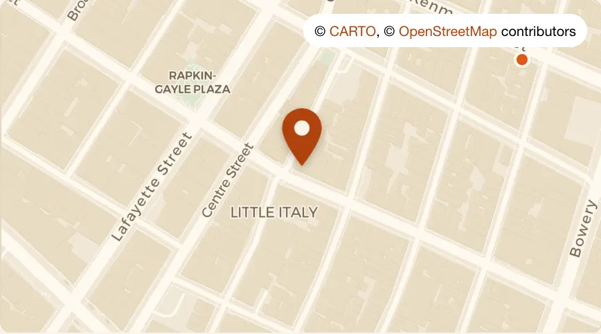 Map: Onieal’s at 174 Grand Street, Little Italy