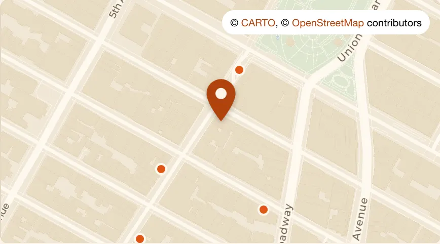 Map: P.F. Chang's at 113 University Place, Greenwich Village