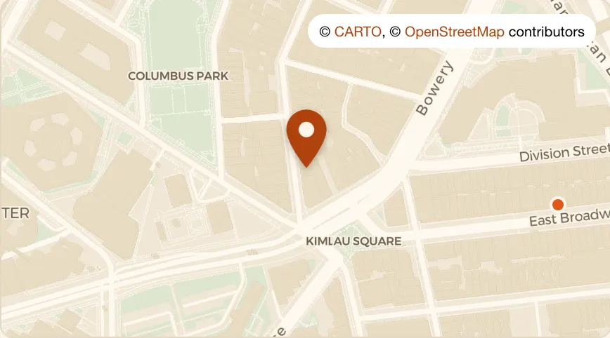 Map: Paper Sons Cafe at 10 Mott St, Chinatown