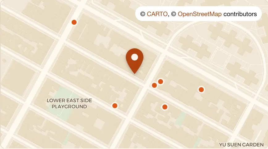 Map: Phoenix Bar at 447 East 13th Street, East Village