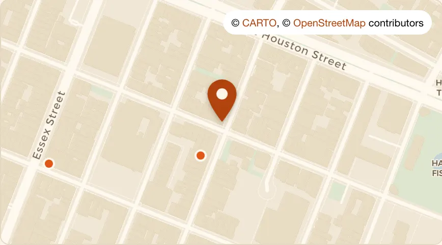 Map: Rebel at 29 Clinton St, Lower East Side