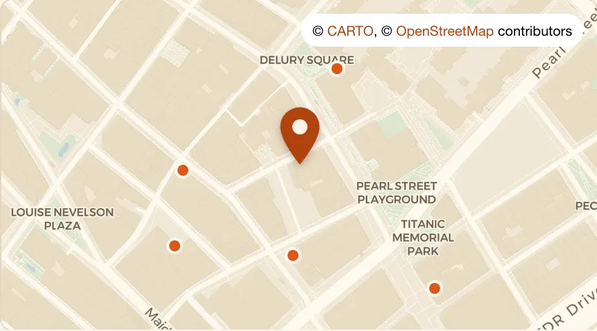 Map: Ryan Maguire’s at 28 Cliff Street, Financial District