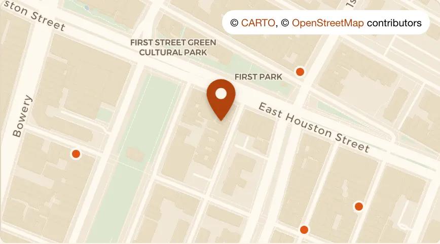 Map: San Antonios at 247 Eldridge St, Lower East Side
