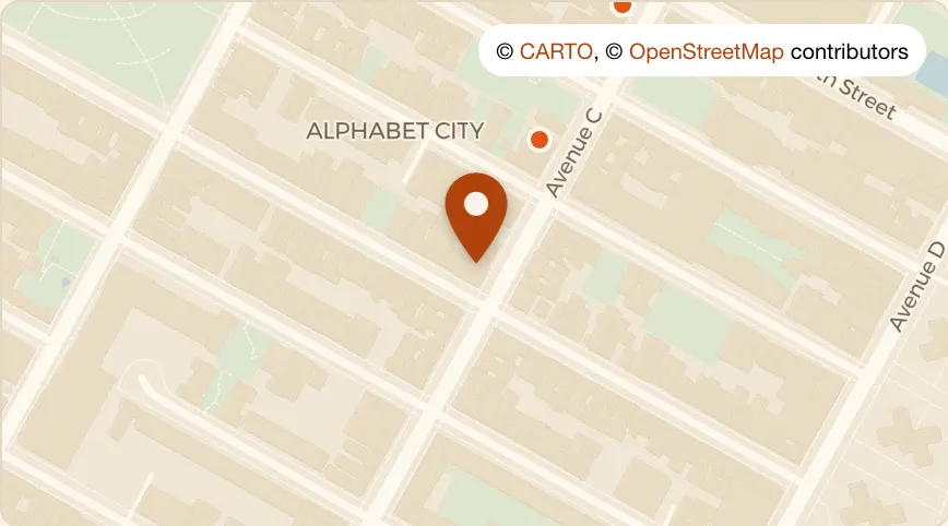 Map: San Loco at 111 Loisaida Ave, East Village