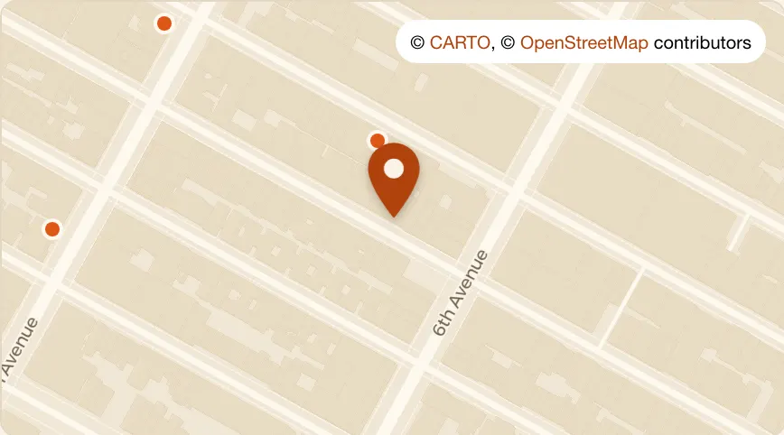 Map: Shiraz Kitchen & Wine Bar at 111 W 17th St, Chelsea