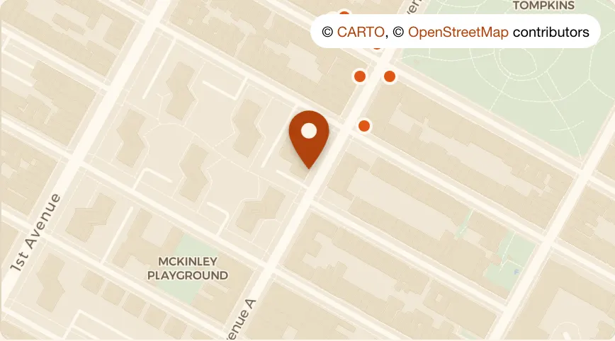 Map: Sing Sing at 81 Avenue A, East Village