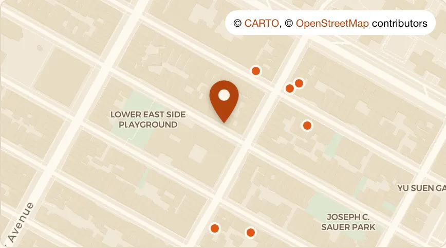 Map: Smør at 441 East 12th Street, East Village