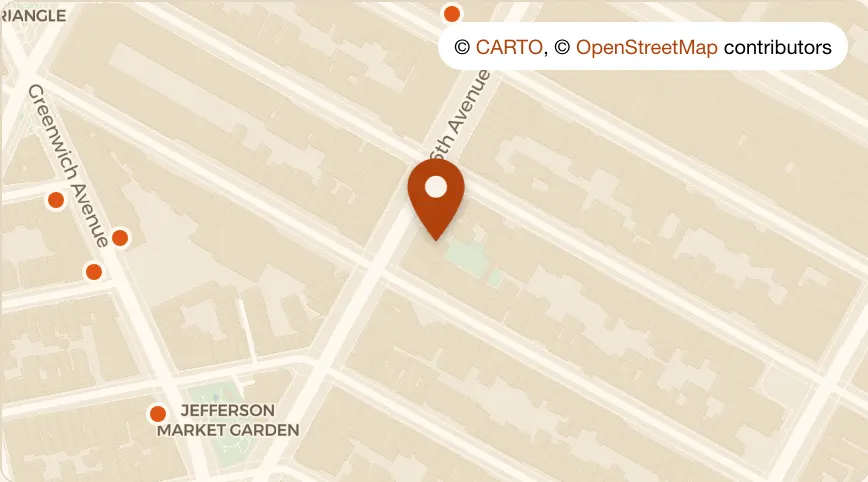 Map: Steam at 470 6th Ave, Greenwich Village