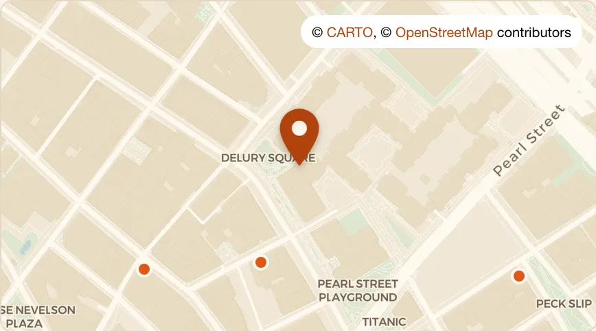 Map: T.J. Byrnes at 77 Fulton Street, Financial District