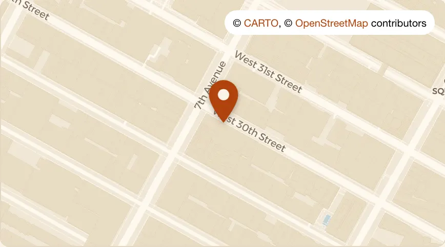 Map: Tara Mor | NYC at 150 W 30th St, Chelsea