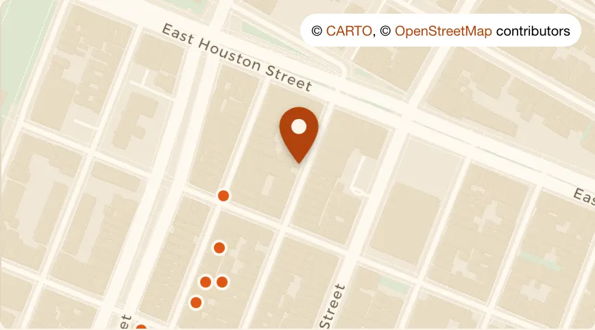 Map: Tre at 173 Ludlow Street, Lower East Side