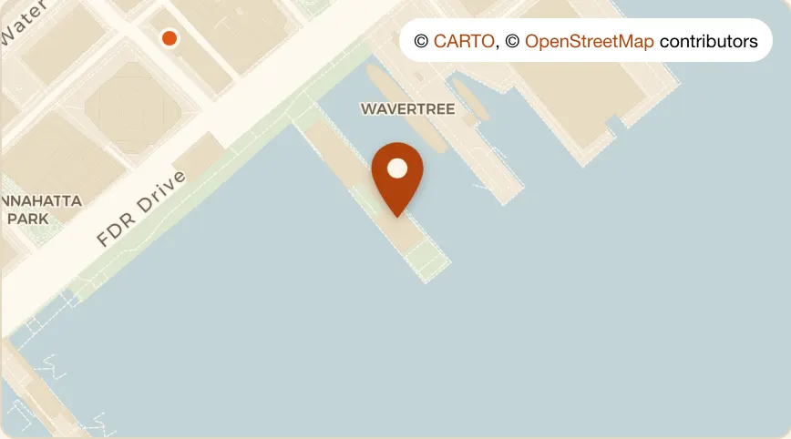 Map: Watermark at 78 South St Pier 15, Financial District